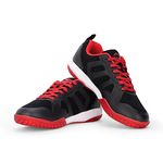Li-Ning Unisex-Adult Ultra Max Non-Marking Cushion Badminton Shoe (Black/Red, 9Uk)