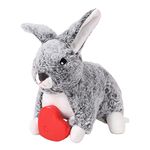 Sharplace Rabbit Heartbeat Toy for Dogs, Rabbit Toy, Heart Beat Puppy Behavioral Aid Toy, Puppy Heartbeat Comforter, Stuffed Animal Toys for Pets Dogs