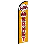 Infinity Republic - Flea Market Windless Full Sleeve Banner Swooper Flag - Perfect for Businesses, Flea Markets, Swap Meets, Stores, etc!