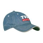 TVS Racing Cotton Denim Cap with Adjustable Strap, Lightweight, 100% Cotton Shell & Flexible Peak Cap