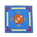 HEALLILY 1PC Mahjong Table Cloth Square Shape Mahjong Mat Board Room Mahjong Pad Anti- slip Desktop Cushion for Games Board Games Mahjong Use (Blue) Sewing Accessories