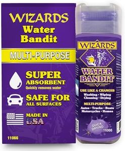 Wizards - Water Bandit Machine Washable Multi Purpose Synthetic Drying Chamois for Autos, Trucks, Boats, Motorcycles, and Homes, King Size 27"x17"
