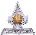 Nemesis Now Officially Licensed Assassin's Creed Apple of Eden Resin Bookends, Silver, 18.5cm