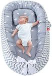 Baby Lounger Nest,Foonee Portable Crib and Bassinet Perfect for Co Sleeping,Super Soft and Breathable Newborn Lounger Cushion Suitable from 0-12 Months - Detachable & Machine Washable