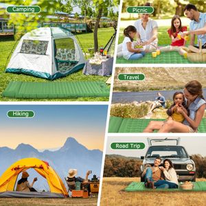 HiiPeak Ultralight Inflatable Sleeping Pad – Built-in Pump, Waterproof, Green