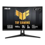 ASUS TUF Gaming VG27VH1B 27? Curved Monitor, 1080P Full HD, 165Hz (Supports 144Hz), Extreme Low Motion Blur, Adaptive-sync, FreeSync Premium, 1ms, Eye Care, HDMI D-Sub, BLACK