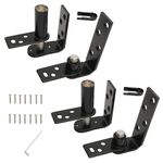 2 Pack Swing Door Hinge, Hardware Commercial Saloon Door Hinges Heavy Duty, 180 Degree Rotation for Swinging Cafe Door Hardware Hinges