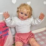 TERABITHIA 26Inches Soft Cuddly Body Realistic Reborn Toddler Girl Dolls, Forever Your Sweetheart - Lifelike Newborn Baby Collectible Art Doll Perfect for Cuddling Playtime and Gift Giving