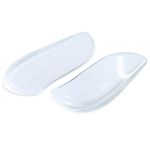 BraceAbility Medial & Lateral Heel Wedge Silicone Insoles (Pair) - Supination & Pronation Corrective Adhesive Shoe Inserts for Foot Alignment, Knock Knee Pain, Bow Legs