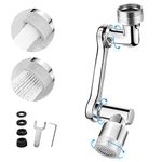 Tap Extender Faucet Aerator Kitchen Tap Spray Head Universal Splash Filter Faucet Adapter 1440° Rotatable Multifunctional Kitchen Sink Water Saving Adjustable Dual Function Bathroom Faucet Bubbler