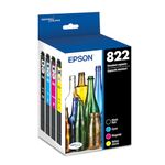 EPSON 822 DURABrite Ultra Ink Standard Capacity Black & Colour Cartridge Combo Pack (T822120-BCS) Works with WorkForce Pro WF-3820, WF-3823, WF-4820, WF-4830, WF-4833, WF-4834