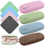 Glasses Case, 4 Pcs Hard Shell Eyeglasses Case, Glasses Protection Case for Eyeglasses, Sunglasses (4 Colors)