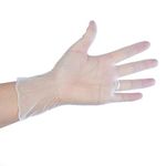 VINYL GLOVES - POWDER FREE, NON LATEX AND CLEAR, 100 GLOVES IN BOX, SIZE MEDIUM - NEW