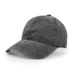 UltraKey Washed Cotton Sport Outdoor Sun Baseball Cap Hip hop Casual Hat Snapback Grey