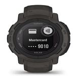 Garmin Instinct 2 SOLAR, Rugged GPS Smartwatch, Built-in Sports Apps and Health Monitoring, Solar Charging and Ultratough Design Features, Graphite