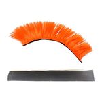 WskLinft Helmet Wig Decorative Breathable Vibrant Color Helmet Decor Wig Helmet Supplies Orange