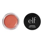 e.l.f. Luminous Putty Blush, Putty-to-Powder, Buildable Blush With A Subtle Shimmer Finish, Highly Pigmented & Creamy, Vegan & Cruelty-Free, Isla Del Sol