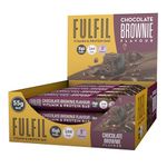 FULFIL Vitamin and Protein Bars (15 x 55 g Bars), Chocolate Brownie Flavour, 20 g High Protein, 9 Vitamins, Low Sugar