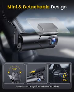 GKU 4K Dual Dash Cam with 64GB SD Card – Front and Rear Car Camera