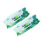 Basil Daily Pet Wipes | Wet Wipes for Dogs, Cats, Puppies & All Pets | Enriched with Castor Oil, Aloe Vera, Vitamin E | Non-Toxic & Gentle | Gentle Grooming & Deodorising Wipes | 80 Wipes x Pack of 2