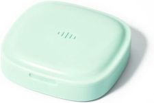 Slim Retainer Case with Air Vent Holes, Stylish Small Aligner Case with Magnetic Closure, Sleek Travel Retainer Holder Compatible with Invisalign (Green)