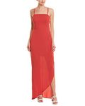 BCBGeneration Women's Strappy Back Maxi Dress Cocktail, American Red, 10