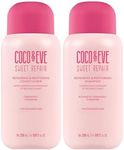 Coco & Eve Repair & Restore Shampoo & Conditioner Bundle. Hydrating & Strengthening Set for Damaged, Color Treated Hair. Deeply Nourish, Reduce Split Ends & Breakage for Healthy Hair. (560 ml)