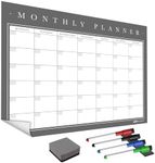 WallTAC A1 Monthly Wall Planner Sticker with Whiteboard Pens | Made in the UK | Easy-to-Remove Dry Wipe Dry Wipe Calendar with Reusable Adhesive | Meal Planner or To Do List [60 x 84cm]