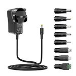 Zolt 10W Universal Power Adapter 5V 2A 1A Power Supply AC to DC Universal Adaptor for CCTV Camera Android TV Box Tablet Bluetooth Speaker and more Household Electronics, 2000mA Max