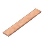 sourcing map 1Pcs 6" x 1" Copper Flat Bar,1/5" Thickness Copper Bar Stock for Grounding Systems Architectural Projects