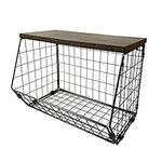 ZIGGY Storage Wire Baskets, Stackable or Wall-mounted & Countertop Tiered Kitchen Storage for Fruit and Vegetables