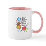 CafePress PHD in Quilting Mugs 11 oz (325 ml) Ceramic Coffee Mug