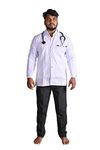 Shivangi - House Of Commercial Clothing White Cotton Full Sleeve Lab Coat or Apron For Men and Women (Size:- 42 - XL)