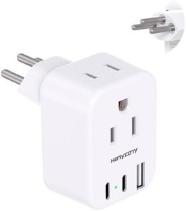 Switzerland Power Travel Plug Adapter, Type J Power Adapter with 2 Outlets 3 USB Ports(2 USB C) for US to Swiss Switzerland Liechtenstein Rwanda