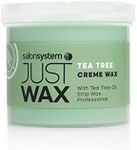 Salon System Just Wax Tea Tree Cream Wax with Natural Antiseptic Tea Tree 450g