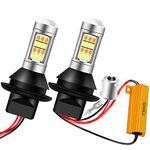KaiDengZhe 2Pcs 1156 BAU15S PY21W LED Bulbs White/Amber Daul Color Switchback LED Turn Signal Light Daytime Running Lights DRL Canbus Error Free 2835 42 SMD 12V LED with 50W 6ohm Load Resistors