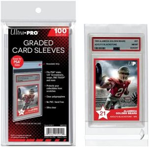 Ultra PRO - PSA Graded Card Slab Resealable Sleeves (100 ct.) - Ultimate Collectible Sports Cards Protection, Trading Cards, & Graded Cards, Keep Valuable Card Slabs Clean & Safe Against Scratches