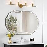 GLASHOM Frameless Bathroom Mirror,2