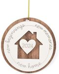 Housewarming Gifts for New Home, Wooden Christmas Decor, New Home Gift Ideas - House is Wrapped with A Heart for New House, Wedding Gifts for Couple (2024)