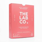 The Lab Co. Laundry Detergent Strips Sheets Eco Ultra-Concentrated Non-Bio Energising Grapefruit & Pink Peppercorn for Hand and Machine Washing. For 64 Loads