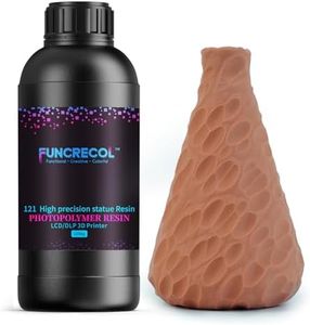 FUNCRECOL 3D Printer Resin Ultra-High Precision for Tabletop Miniatures, 405nm UV-Curing 3D Printing Resin Excellent Fluidity Photopolymer Resin for LCD/DLP/MSLA Resin Printers Red Wax Color(1000g)