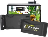 FL!PPER Flipper Cleaner Float - 2-in-1 Floating Magnetic Aquarium Glass Cleaner - Fish Tank - Scrubber & Scraper Aquarium Cleaning Tools – Fish Tank, Max