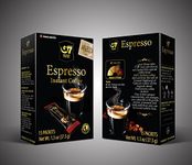 Trung Nguyen G7 Black Soluble Sodium Hydrogen Carbonate Flavours Bold Taste and Gentle Aroma Arabica Espresso Vietnamese Gourmet Coffee Box -30 Sticks (2 Packs of 15 Each)