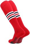 TCK Performance Baseball/Softball Socks (Scarlet/White/Navy, Medium)