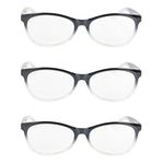 One Power Auto focus Readers Blue Light Blocking Reading Glasses Vision Focus Auto Adjust Anti Glare Eyeglasses .5-2.5x Strength Pack of 3