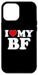 iPhone 14 Pro Max I Love My BF Boyfriend - Red Heart Case