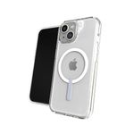 ZAGG Plastic Crystal Palace Protective Case For Apple Iphone 15/Iphone 14/Iphone 13,Magsafe,13Ft Drop,Wireless Charging,Graphene,Enhanced Grip,Clear