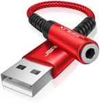 JSAUX USB to 3.5mm Jack Audio Adapt