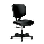 HON Volt H5701 Task Chair for Office or Computer Desk, Black SofThread Leather.