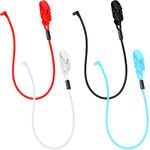 4 Pieces Hearing Aid Clips Adjustable Hearing Aid Clip Holder Anti-Lost Hearing Aid Lanyard for Adults, 4 Colors (Single-Ear Style)